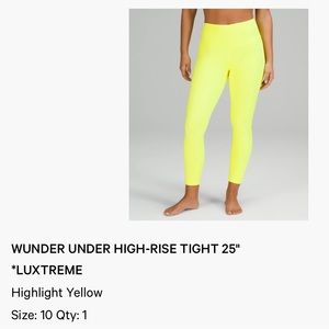 Lululemon Wunder Under Luxtreme 25” Leggings